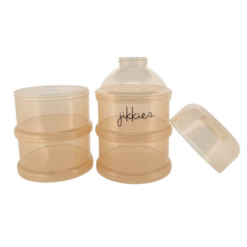 Melkpoedertoren - Vaatwasserbestendig - 4-laags beige, praktisch en veilig voor babyvoeding.
