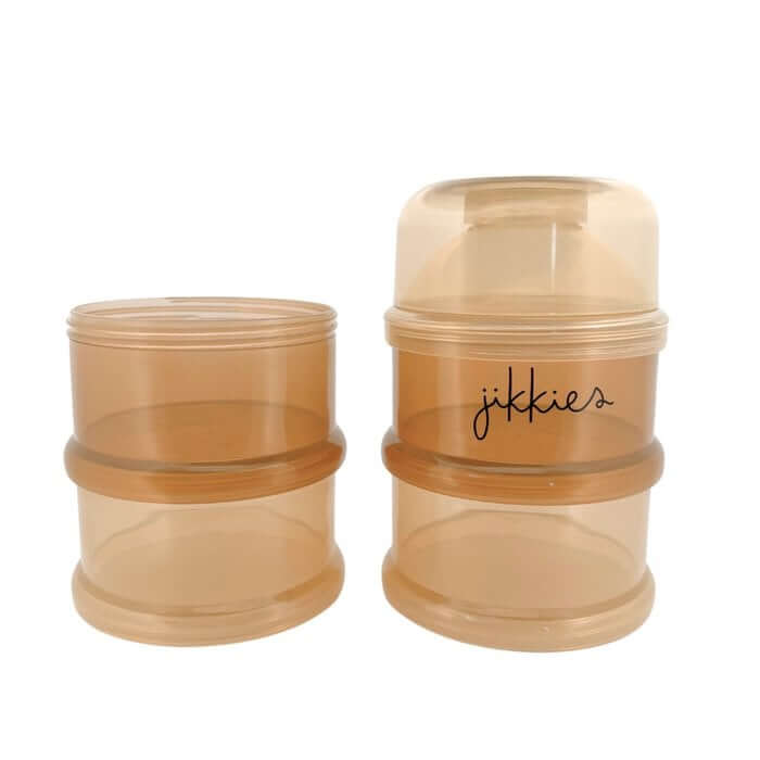 Melkpoedertorens - Vaatwasserbestendig - 4-laags Beige voor het veilig bewaren van babyvoeding.