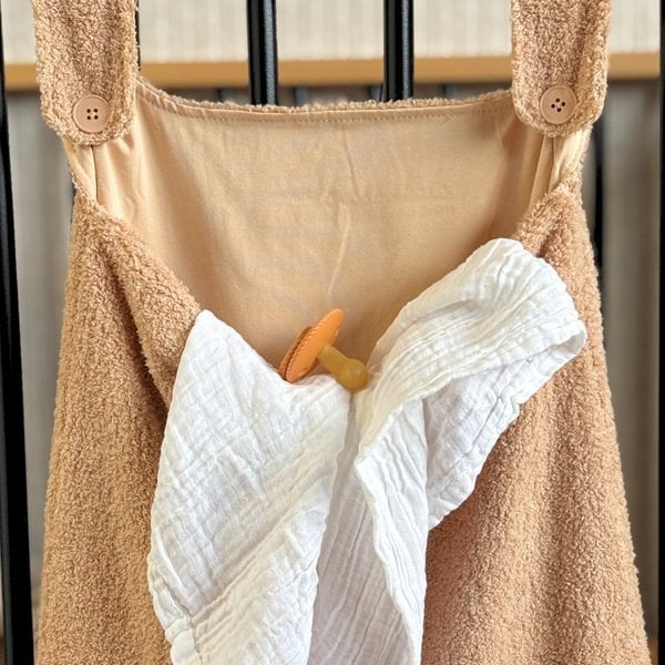 Opbergzak – Boxzak – Teddy stof – XL variant - Taupe