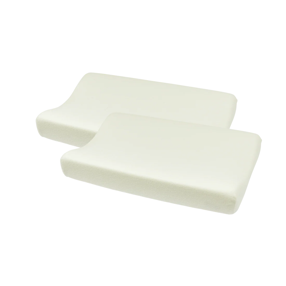 Aankleedkussenhoes Badstof - Offwhite 2-pack