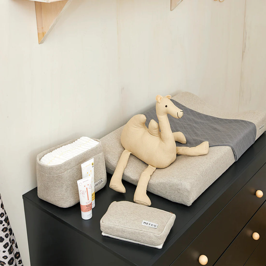 Billendoekjesetui Knit Basic - Greige