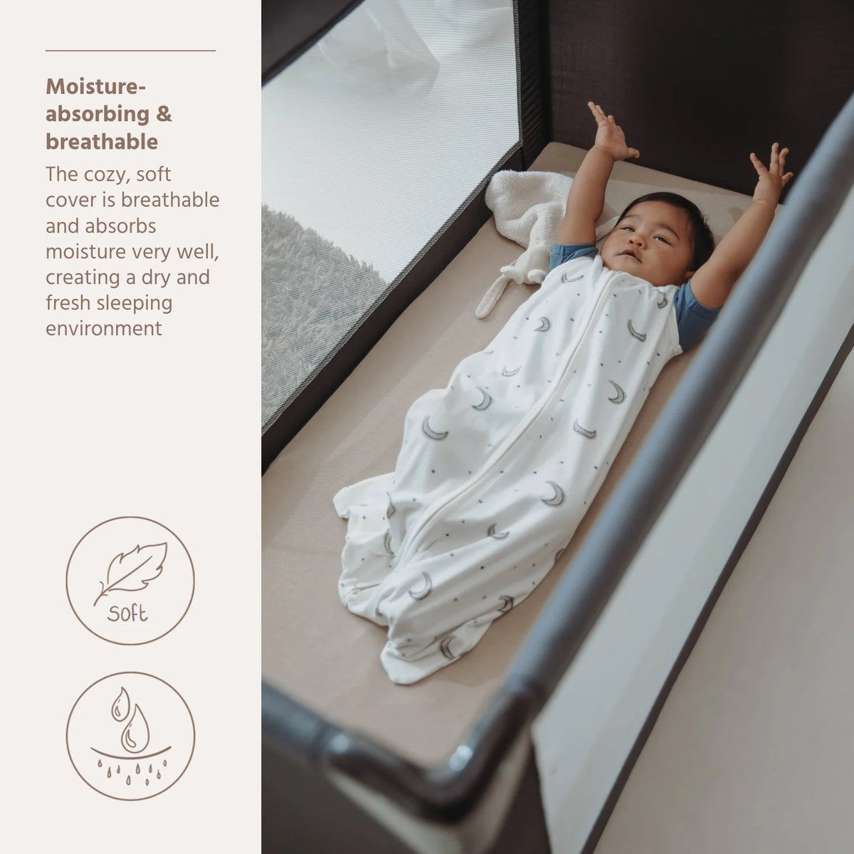 Campingbed matrashoes Sand
