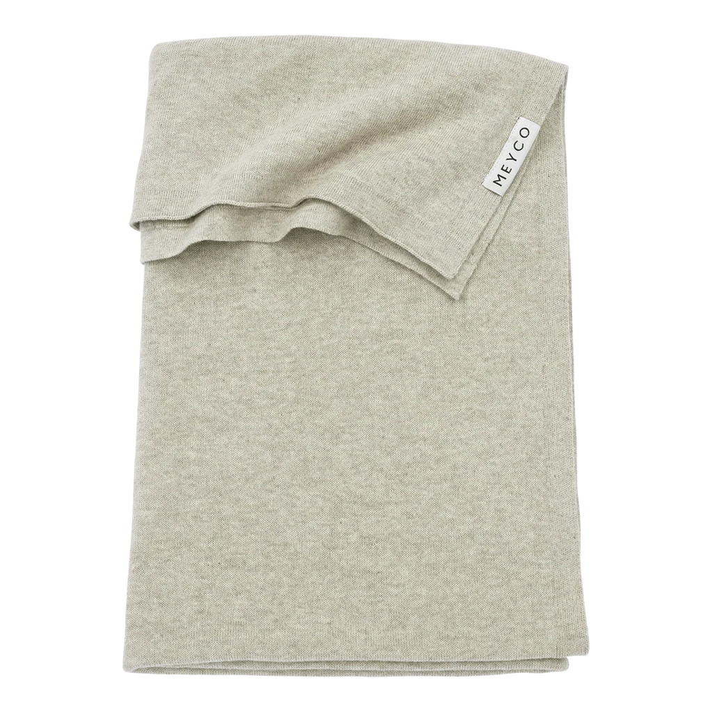 Deken Knit Basic - Sand Melange 75x100 cm