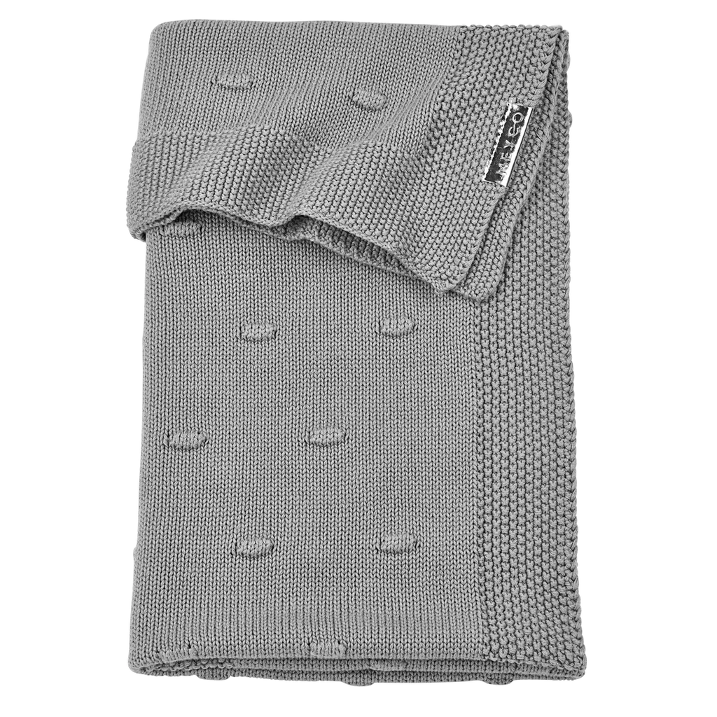 Deken Knots - Grey 75x100cm