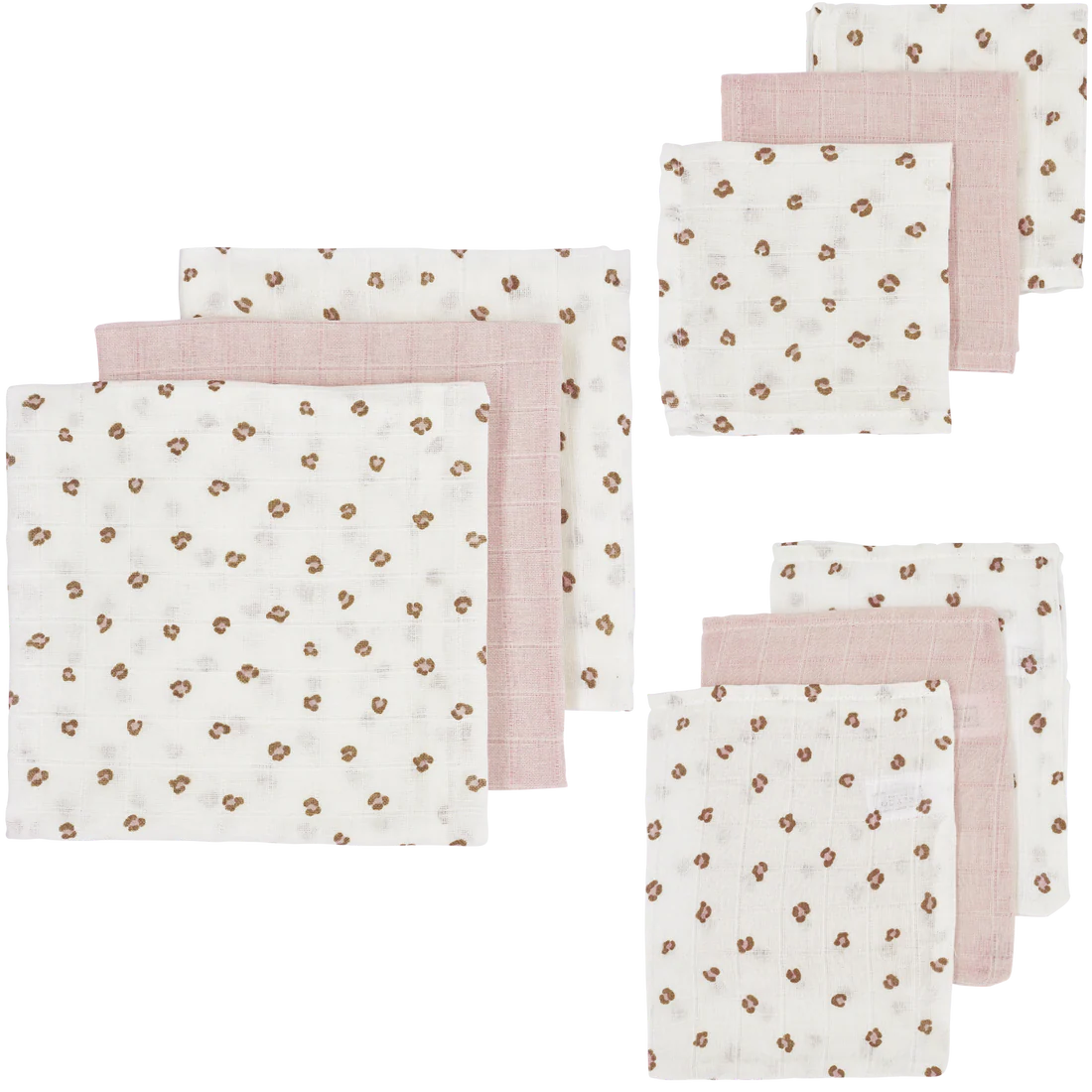 Hydrofiele Doeken - Mini Panther Soft Pink - Starterset 9-Pack