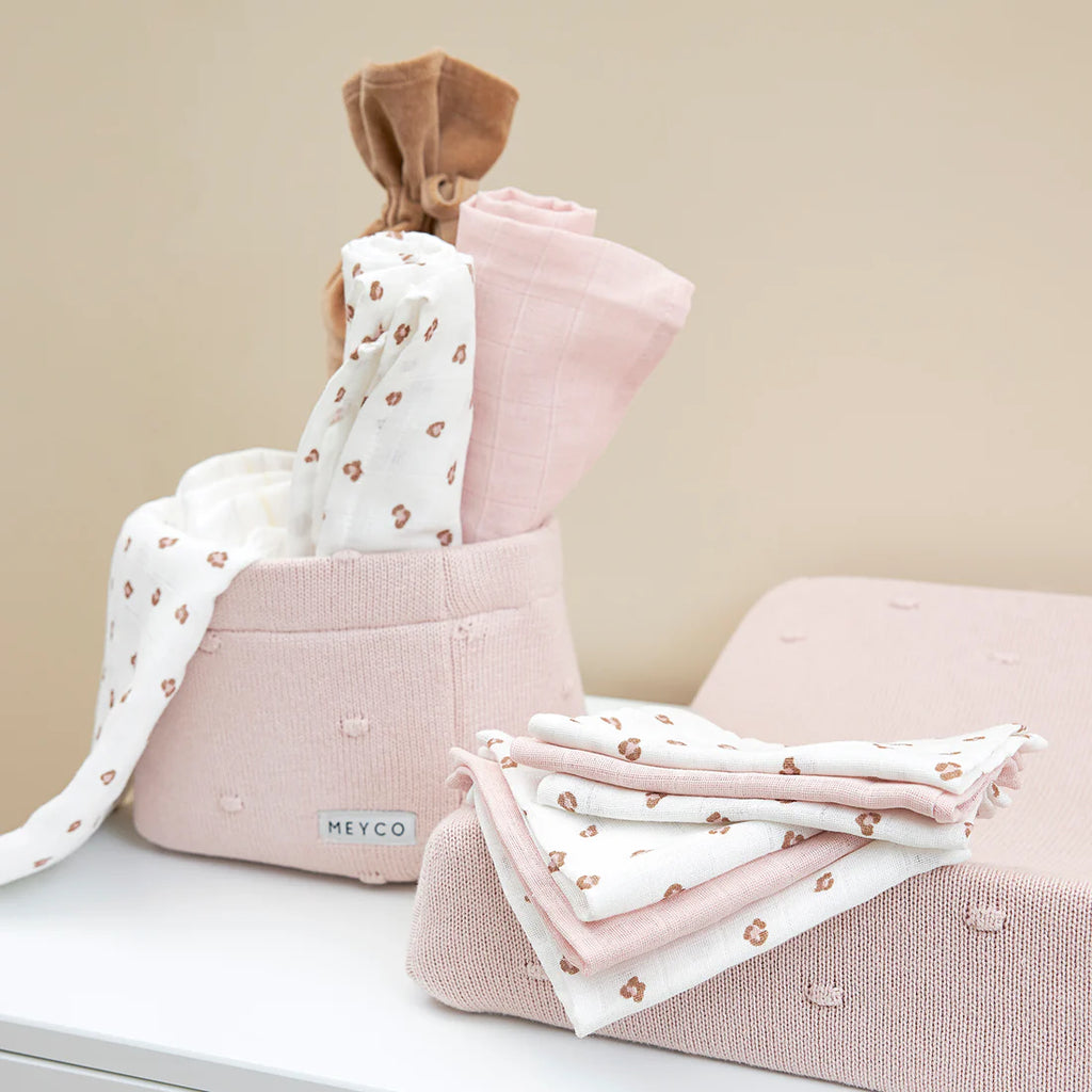 Hydrofiele Doeken - Mini Panther Soft Pink 70x70cm 3-Pack