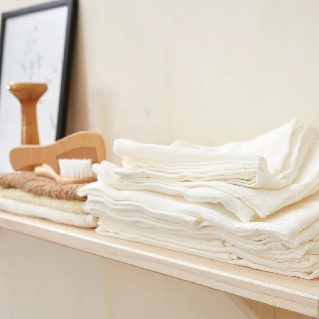 Hydrofiele Doeken - Offwhite 70x70cm - 6-Pack