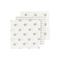 Hydrofiele Doeken - Dot Stripe Sand 70x70cm 3-Pack
