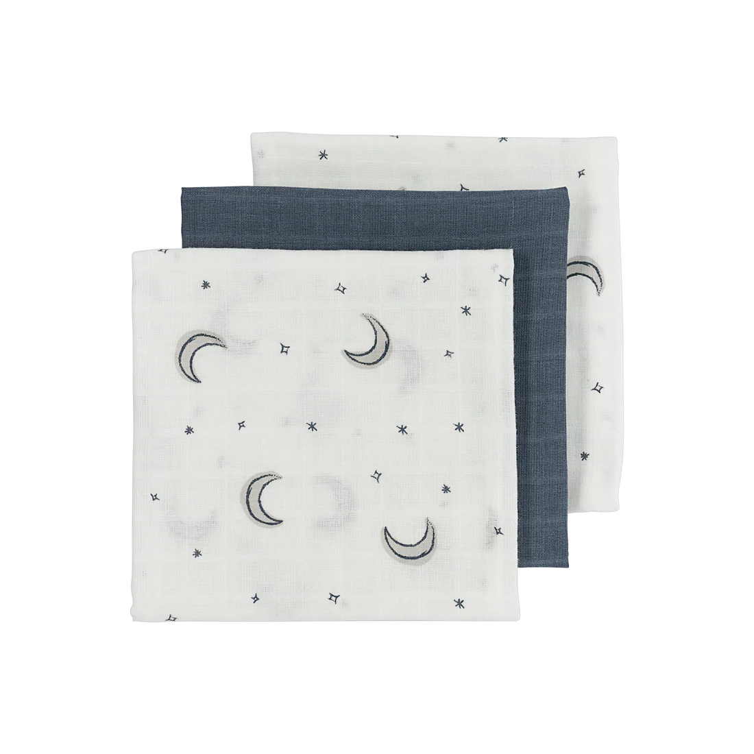 Hydrofiele Doeken -  Moon Indigo 70x70cm 3-Pack
