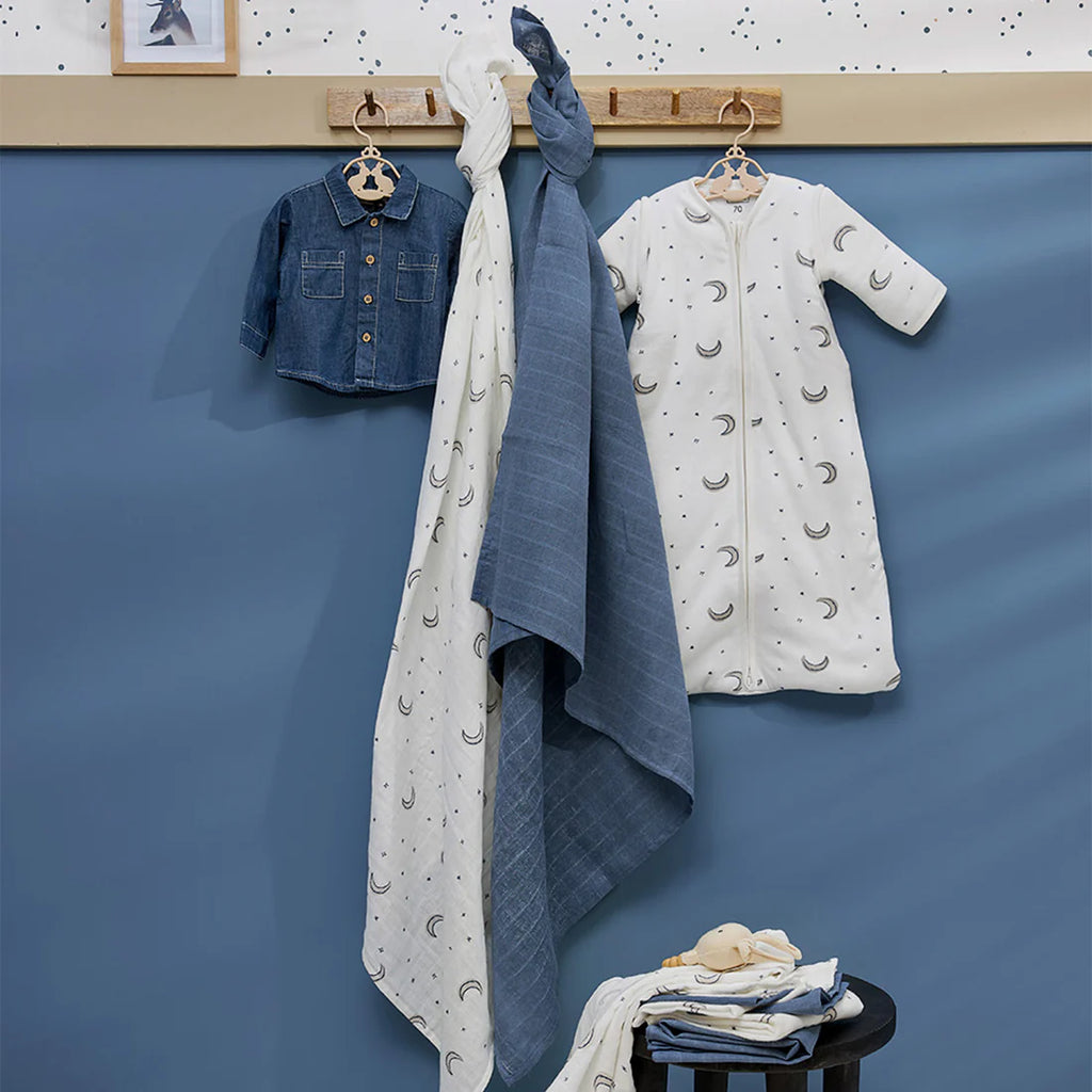 Hydrofiele Doeken - Moon Indigo - Starterset 9-Pack