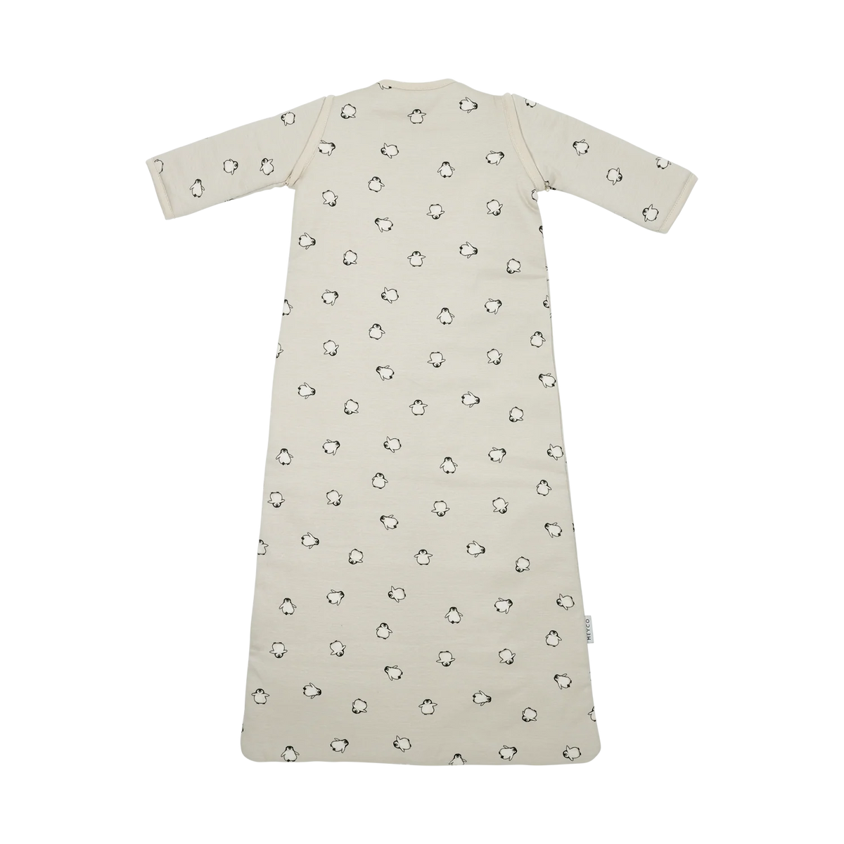 Slaapzak afritsbare mouw interlock jersey - Penguin Soft sand