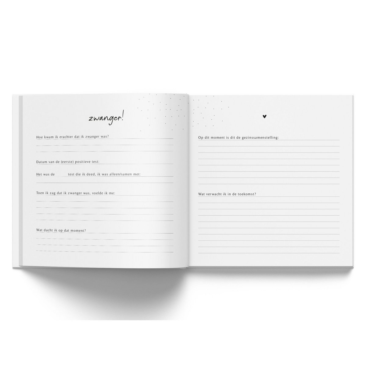 Mijn zwangerschapsdagboek - Linnen Taupe