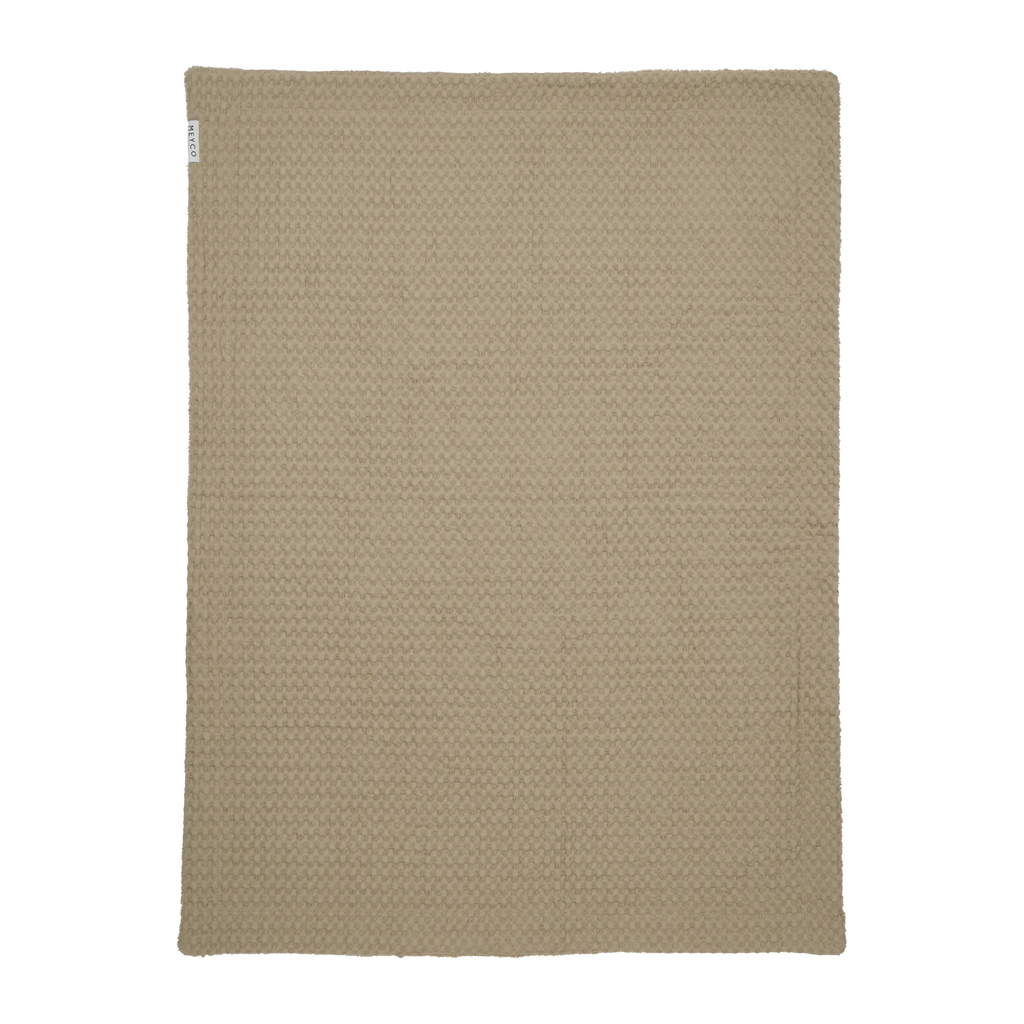 Deken Waffle Teddy - Taupe 100x150cm