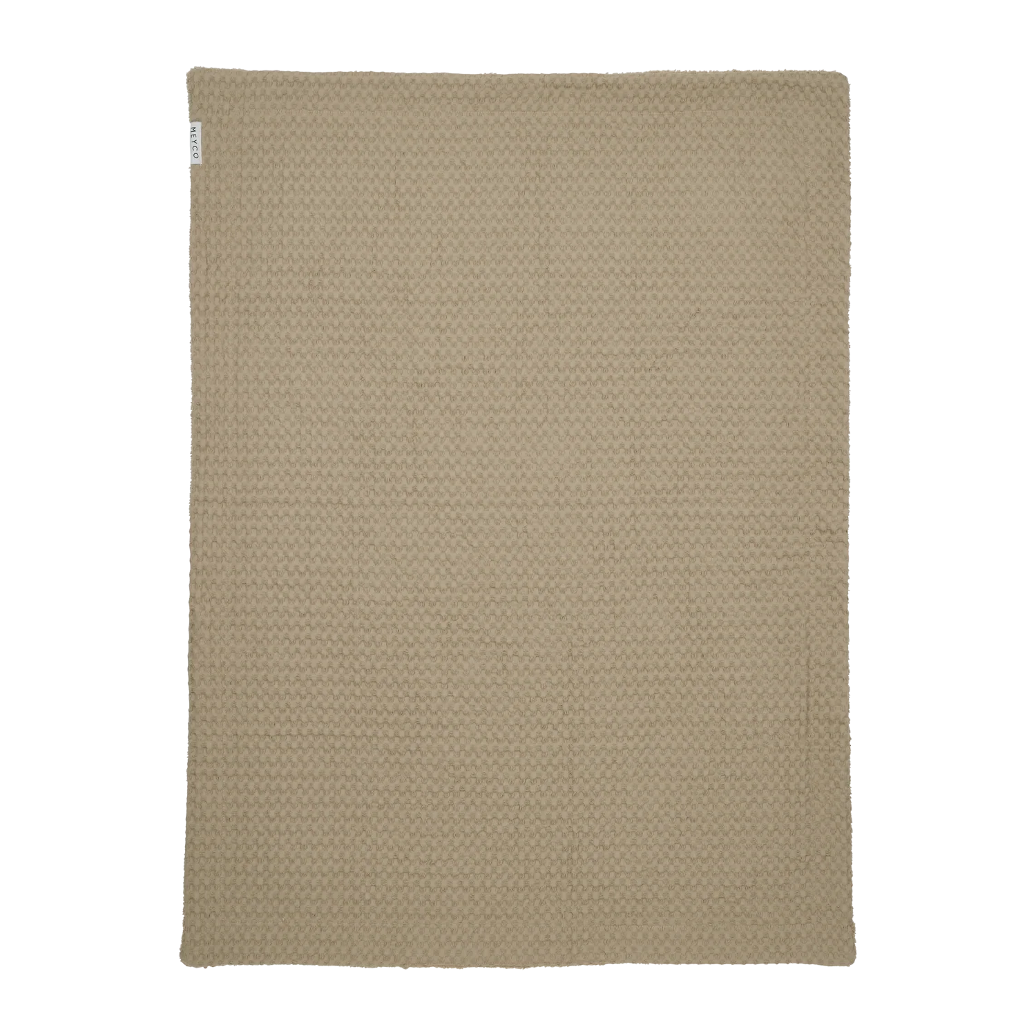 Deken Waffle Teddy - Taupe 100x150cm