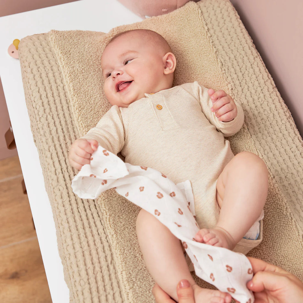 Aankleedkussenhoes Waffle - Sand