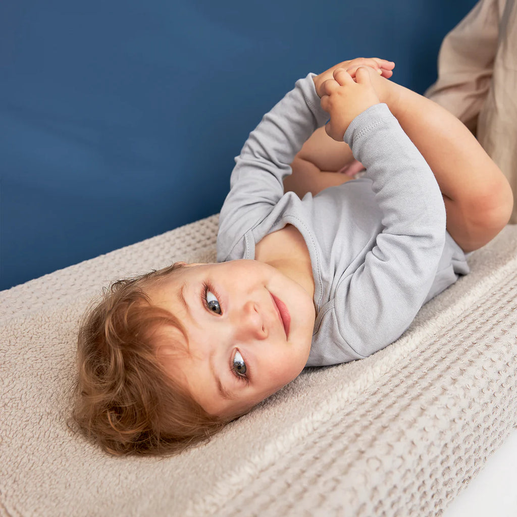 Aankleedkussenhoes Waffle - Greige