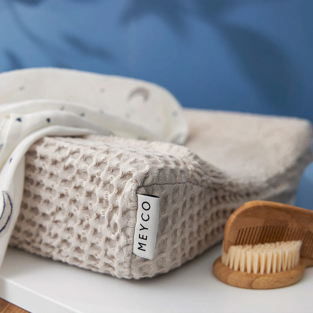 Aankleedkussenhoes Waffle - Greige