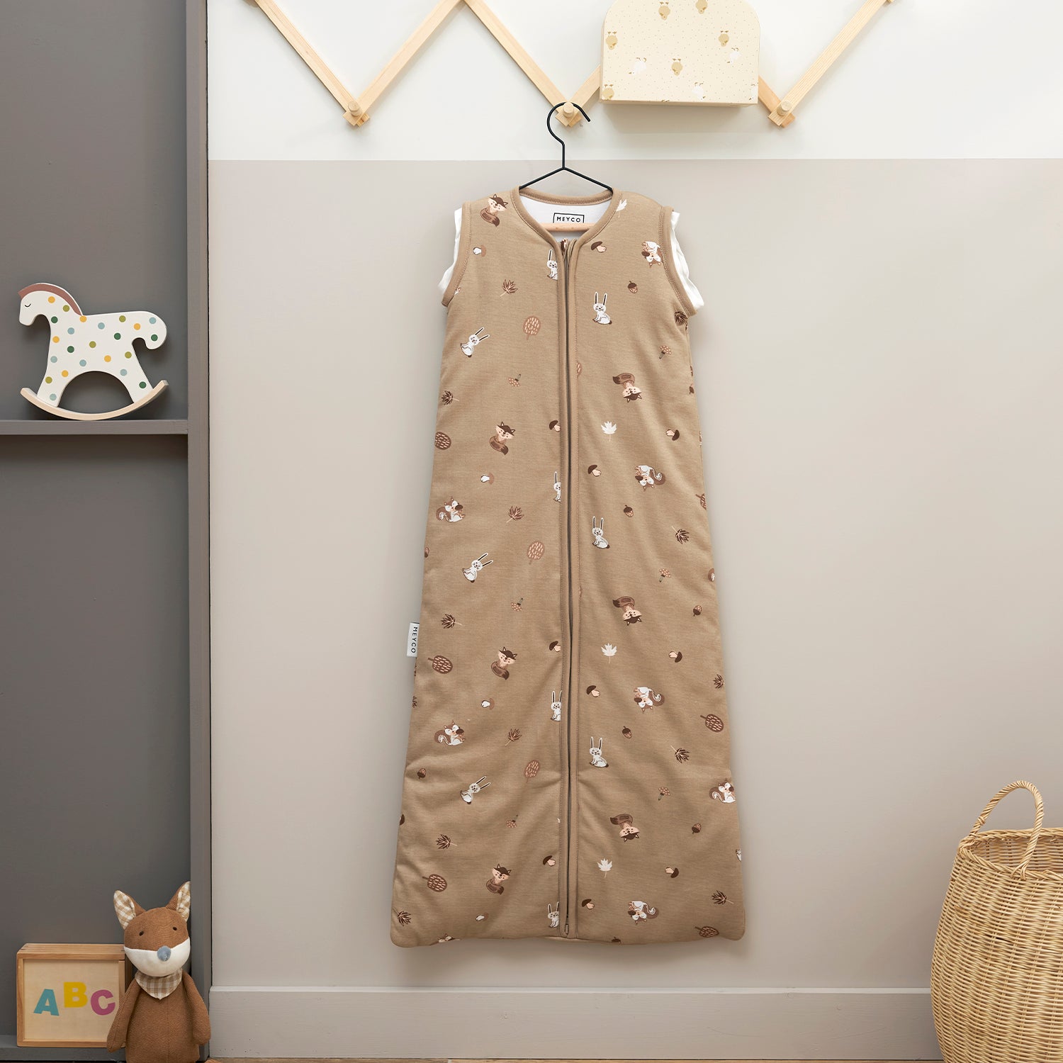 Slaapzak 4-seizoenen Forest Animals Sand - One Size