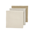 Hydrofiele Doeken Pre-Washed - Soft Sand/Greige/Taupe - 70x70cm 3-Pack