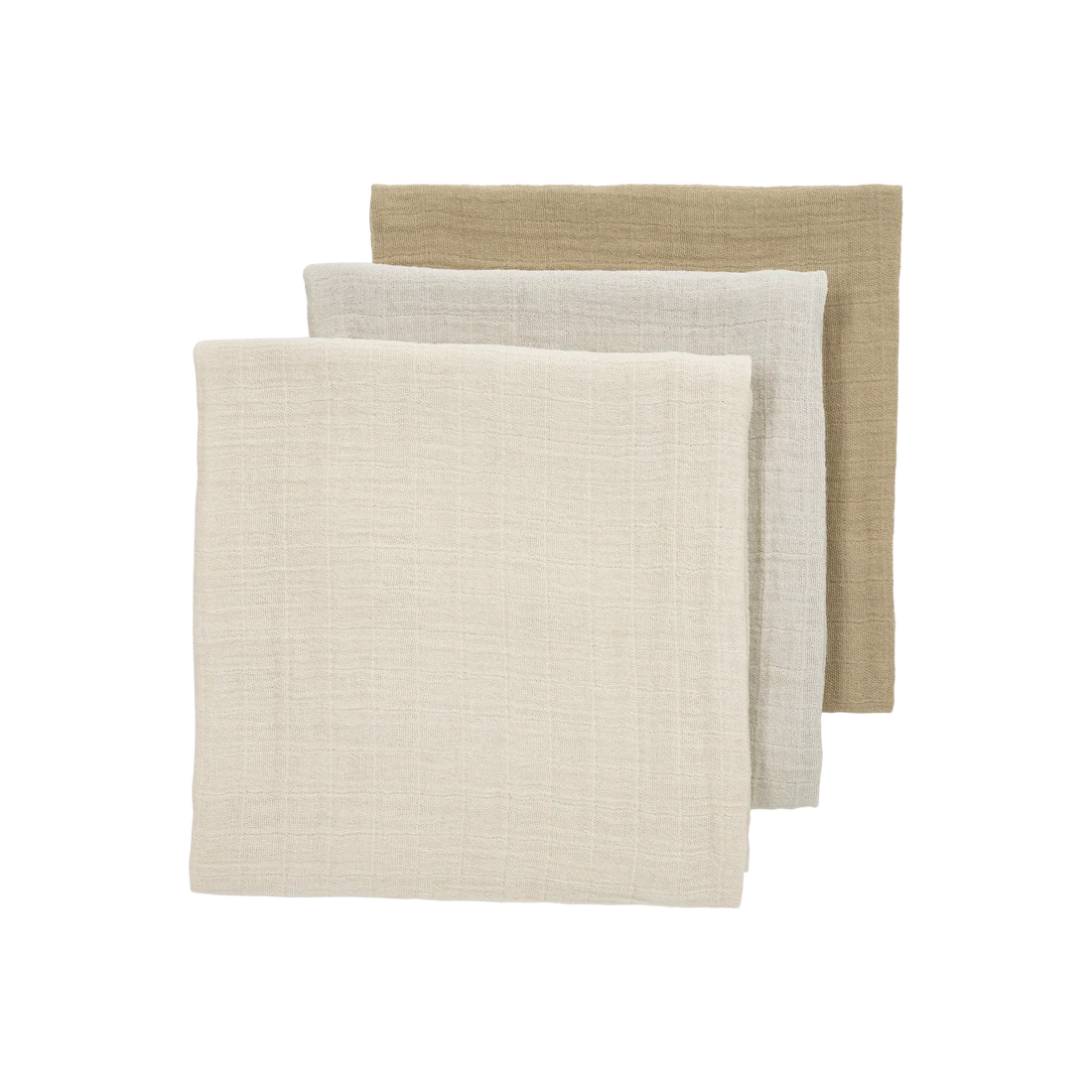 Hydrofiele Doeken Pre-Washed - Soft Sand/Greige/Taupe - 70x70cm 3-Pack