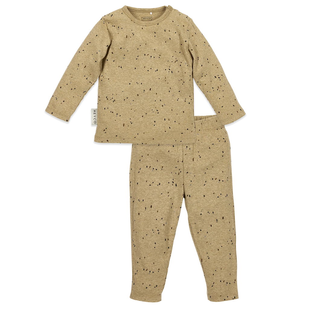 Baby pyjama Rib - Toffee