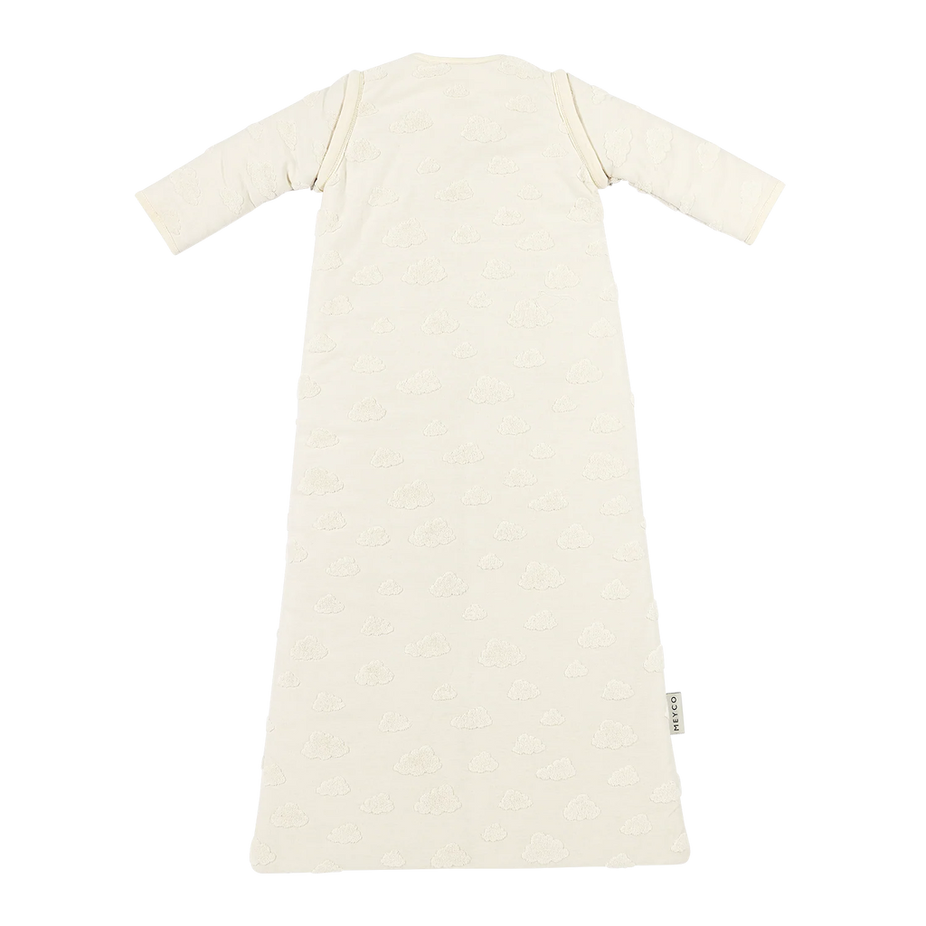 Studio slaapzak gevoerd afritsbare mouw jacquard badstof - Natural