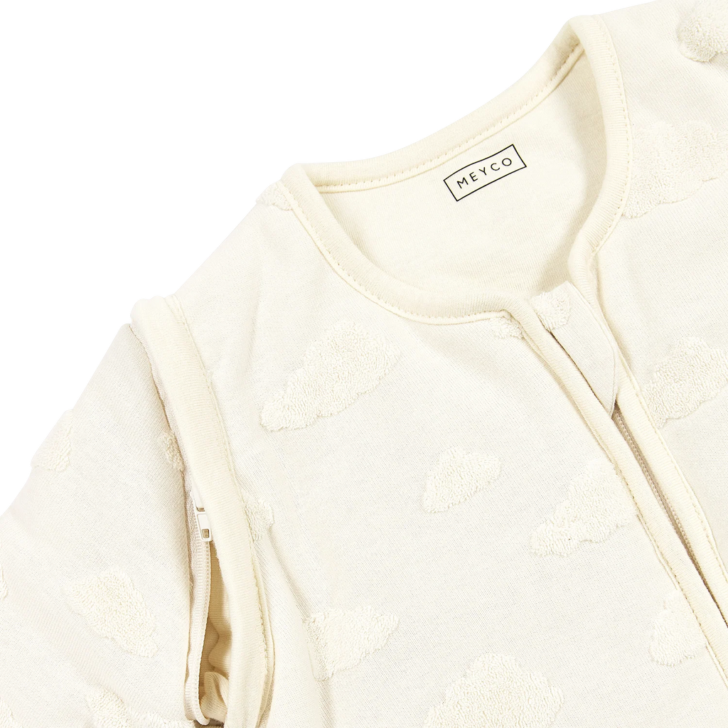 Studio slaapzak gevoerd afritsbare mouw jacquard badstof - Natural