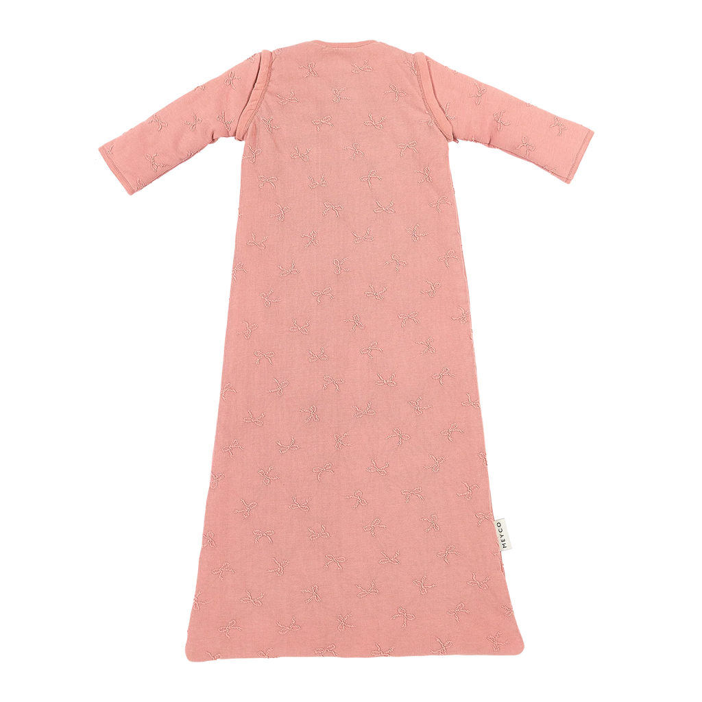 Studio slaapzak gevoerd afritsbare mouw jacquard Bow Rose