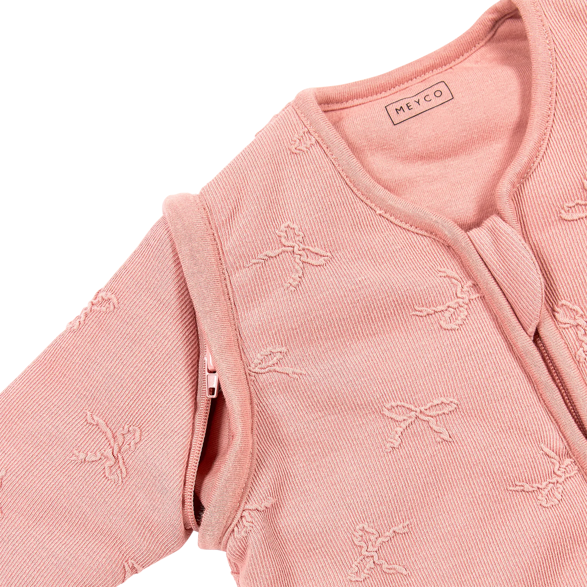 Studio slaapzak gevoerd afritsbare mouw jacquard Bow Rose