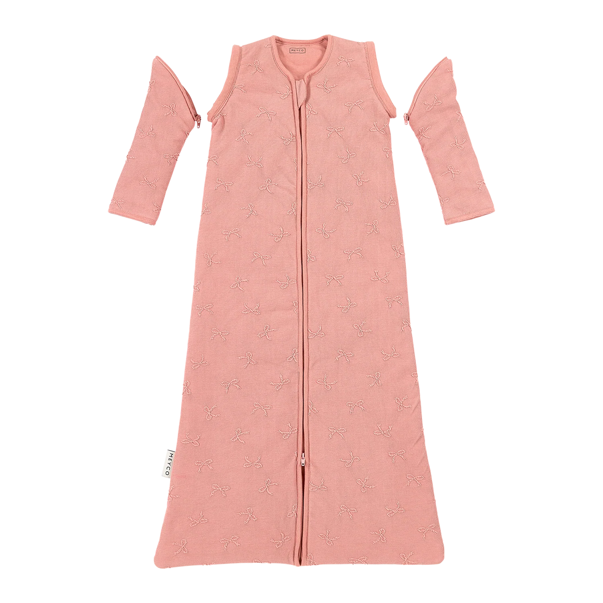 Studio slaapzak gevoerd afritsbare mouw jacquard Bow Rose