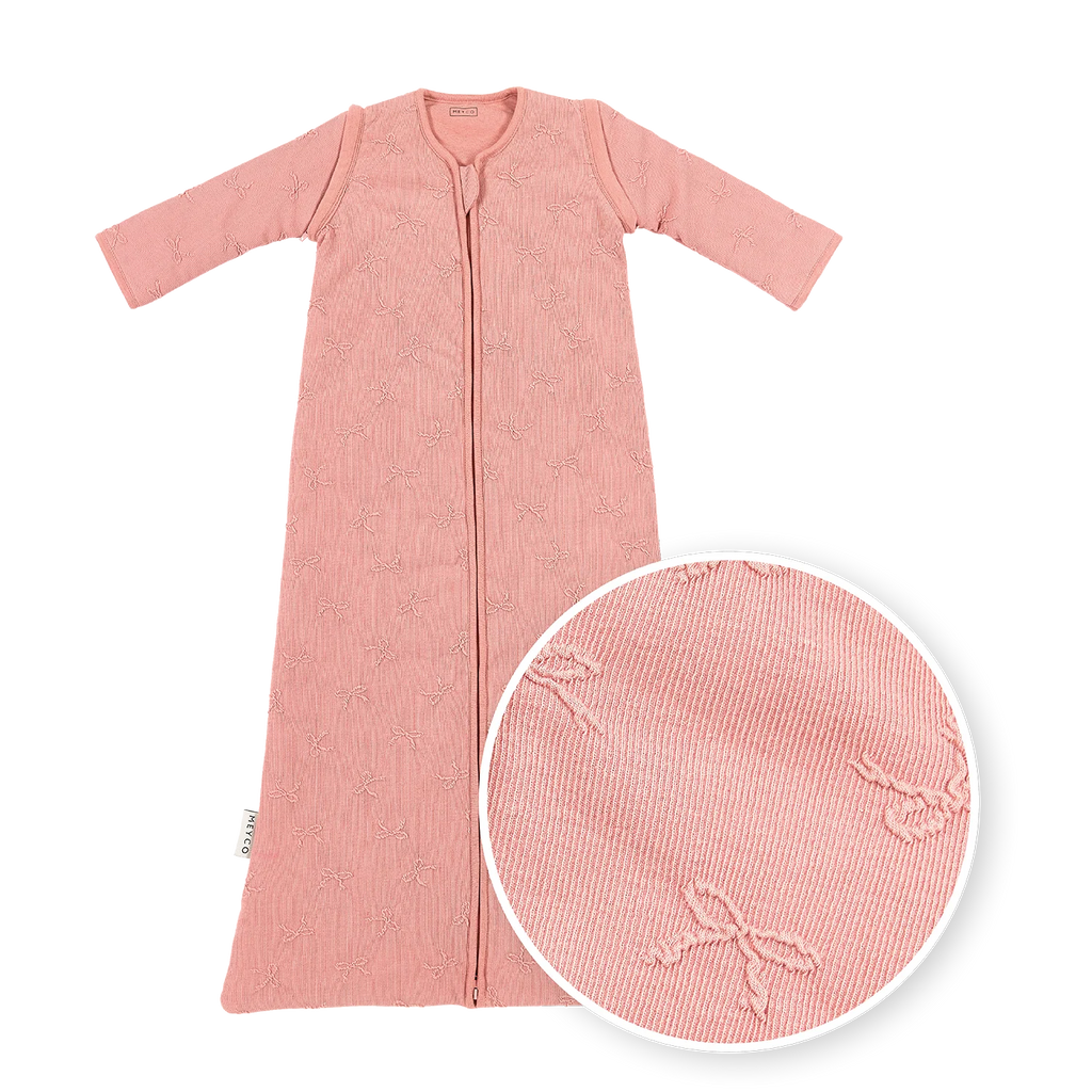Studio slaapzak gevoerd afritsbare mouw jacquard Bow Rose