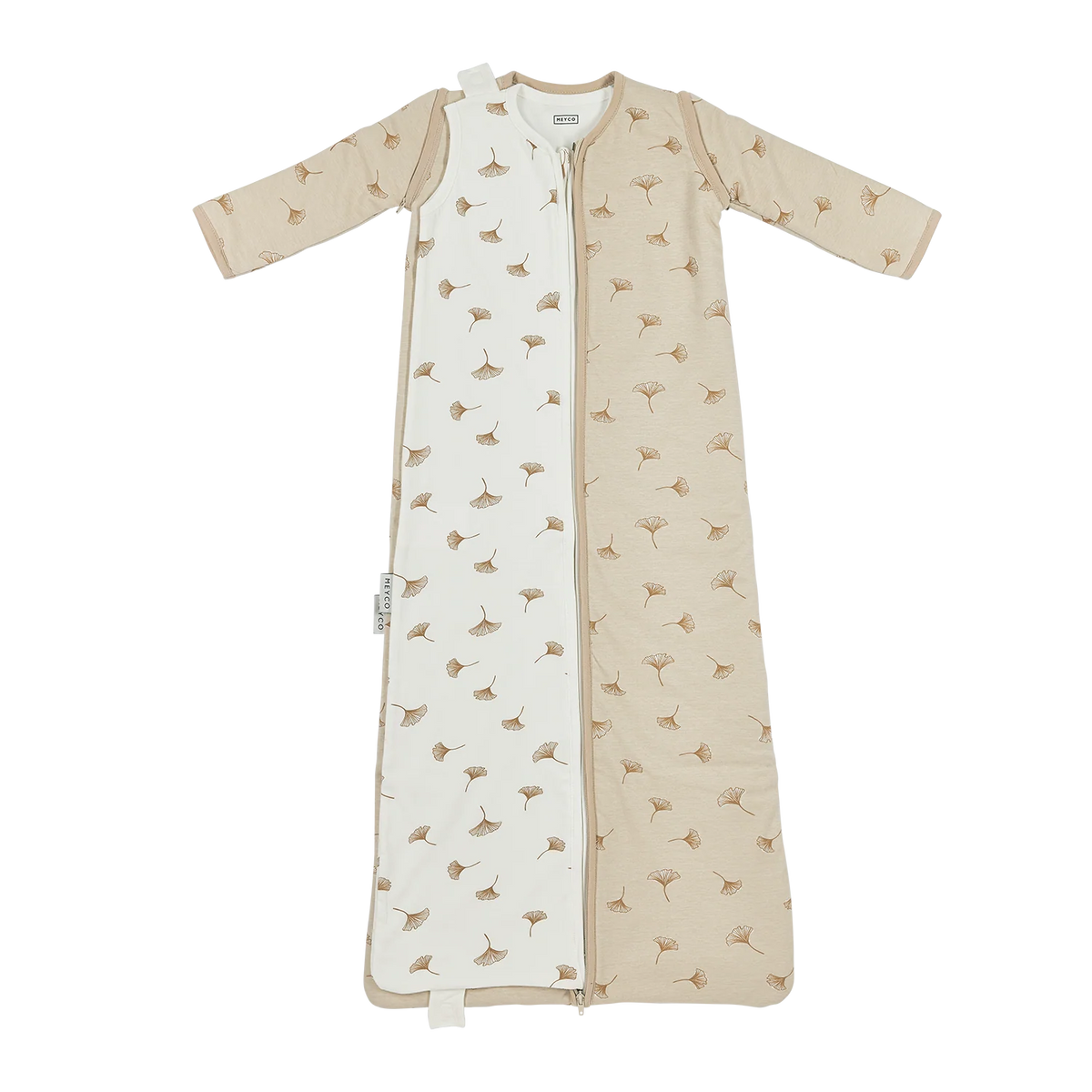 Studio slaapzak 4-seizoenen deluxe interlock jersey - Ginkgo Soft sand - One size