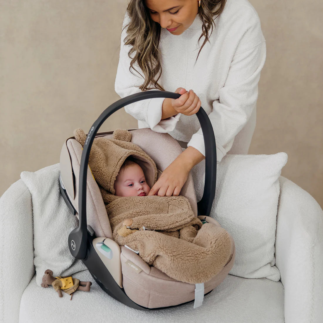 Wikkeldeken teddy - Warm Brown