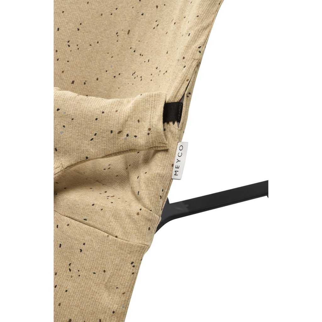 Wipstoelhoes Rib Mini spot Toffee Melange one size