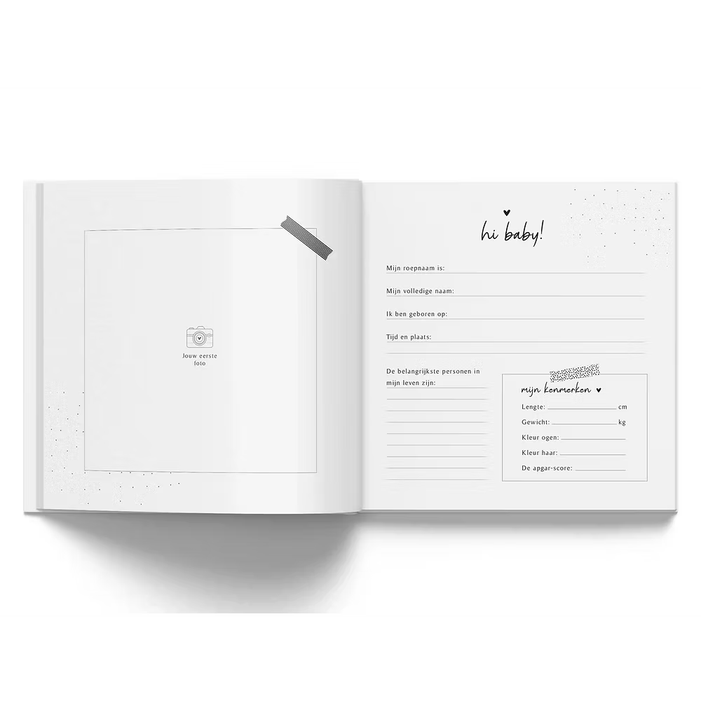 Mijn kraambezoekboek - Linnen Taupe