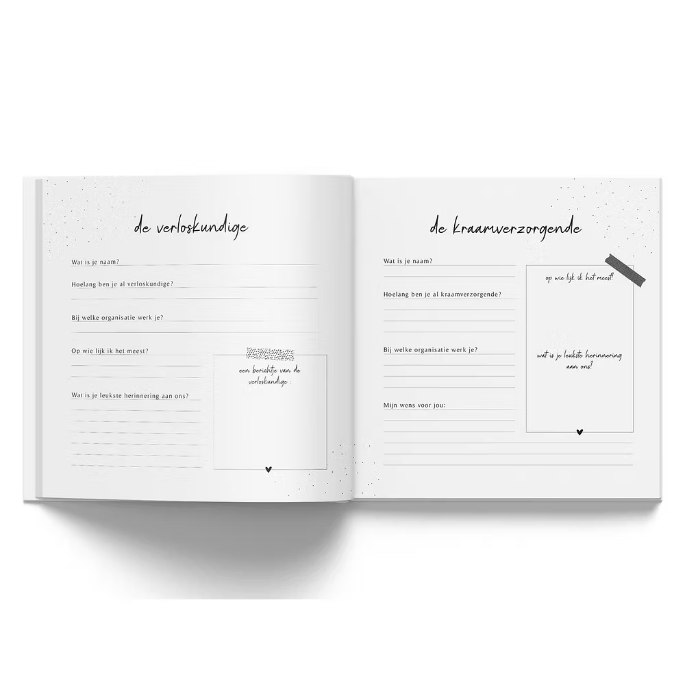 Mijn kraambezoekboek - Linnen Taupe