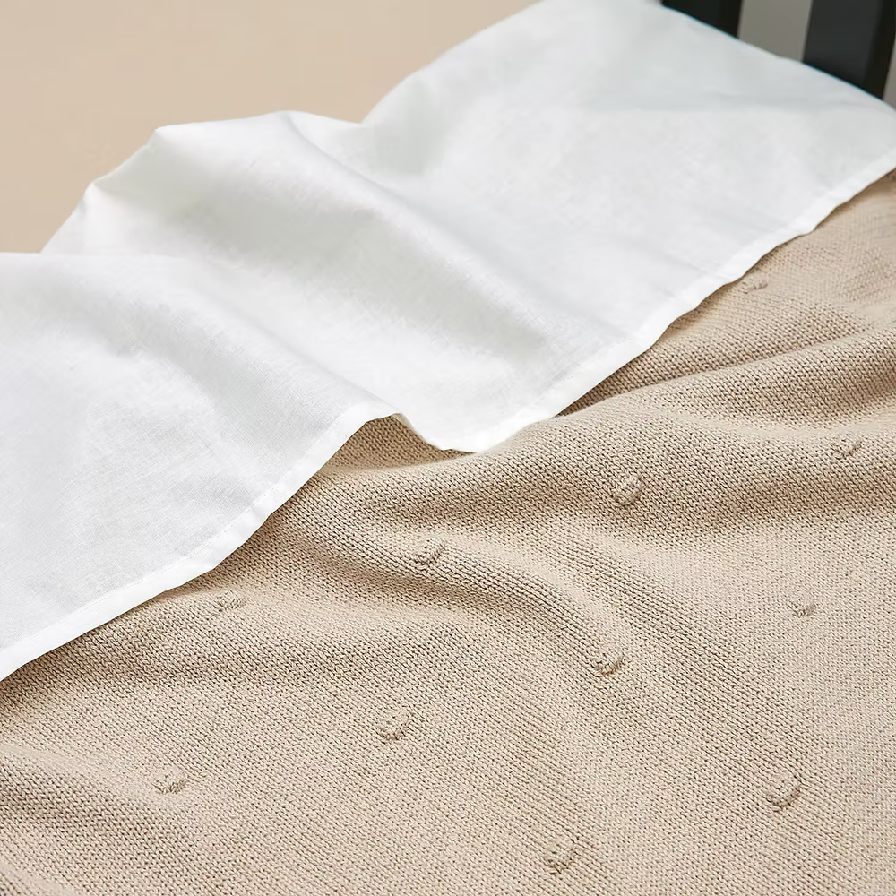 Deken Mini Knots - Sand 75x100cm