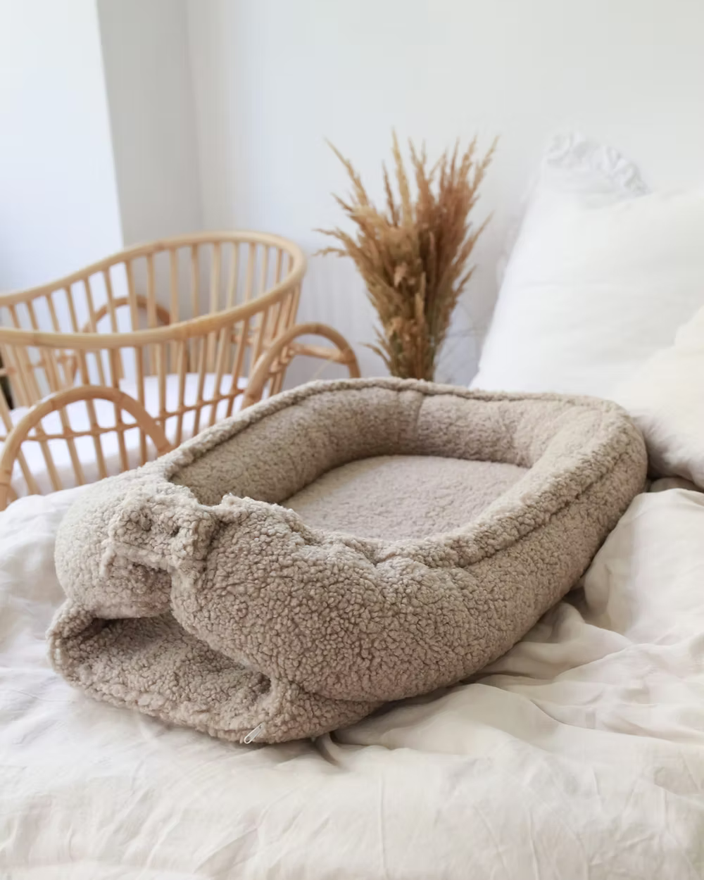 Teddy babynest - Taupe