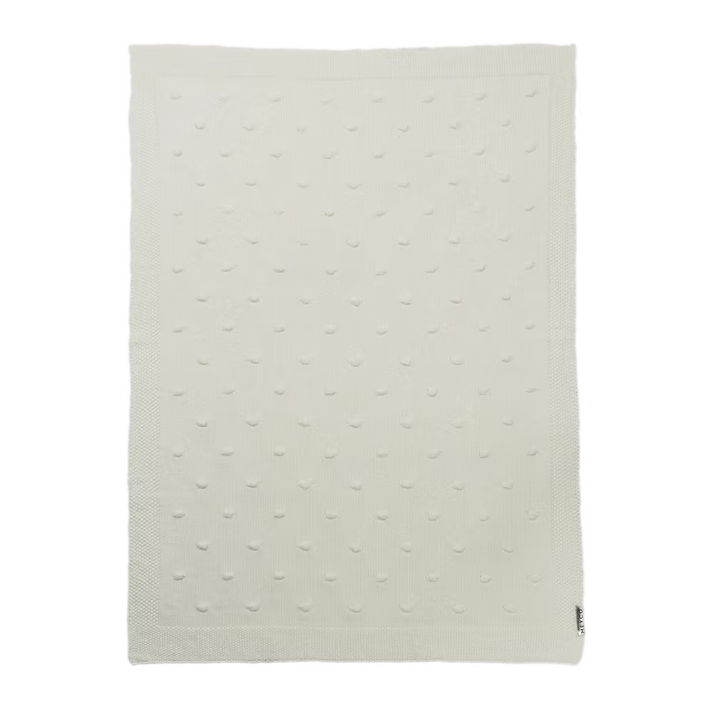 Deken Mini Knots - Offwhite 75x100cm