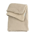Deken Waffle Teddy - Sand 75x100cm