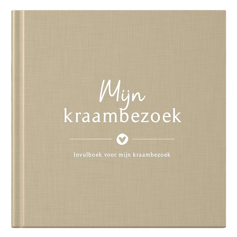 Mijn kraambezoekboek - Linnen Taupe