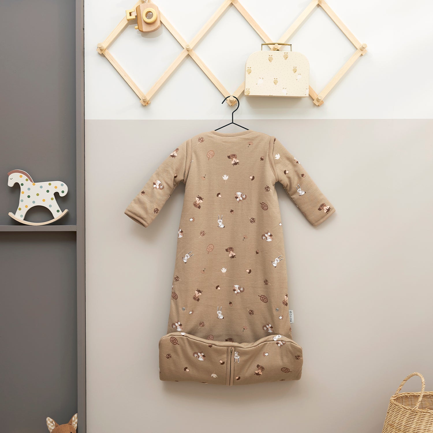 Slaapzak 4-seizoenen Forest Animals Sand - One Size