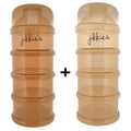 Melkpoedertorens - Vaatwasserbestendig - 4-laags Beige, praktische bewaartoren voor babyvoeding
