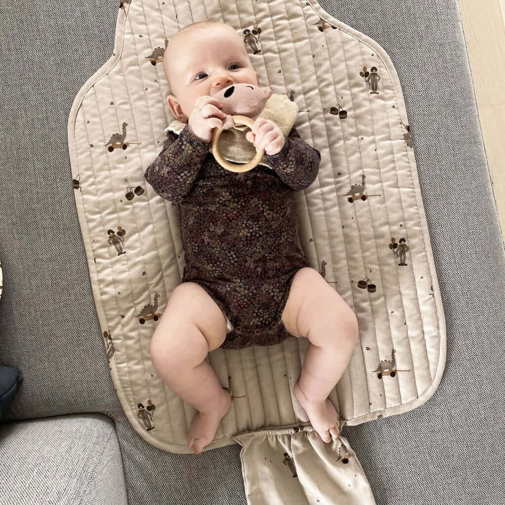 Rana verschoonmat - Muziek dino