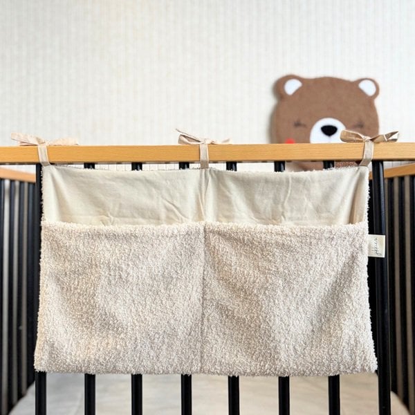 Opbergzak - Boxzak - Teddy stof - Extra Groot - Beige