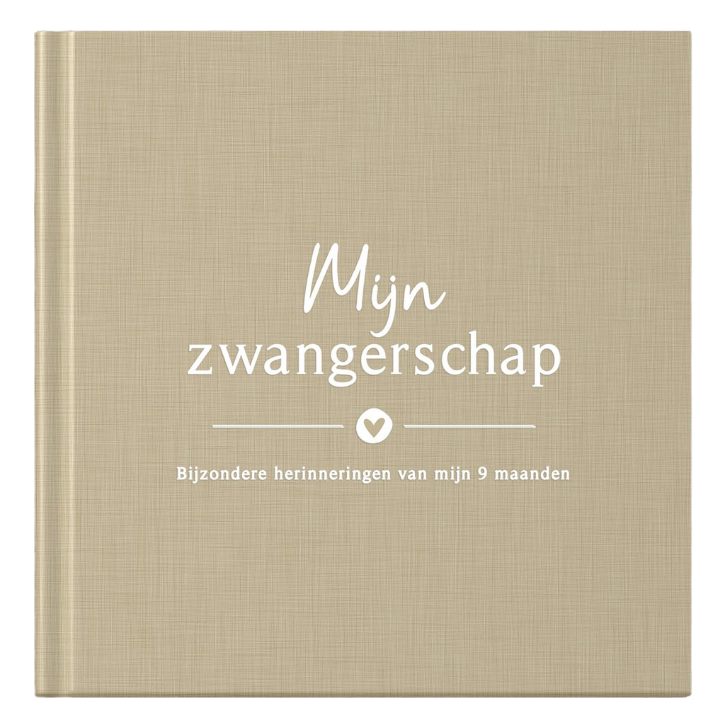 Mijn zwangerschapsdagboek - Linnen Taupe