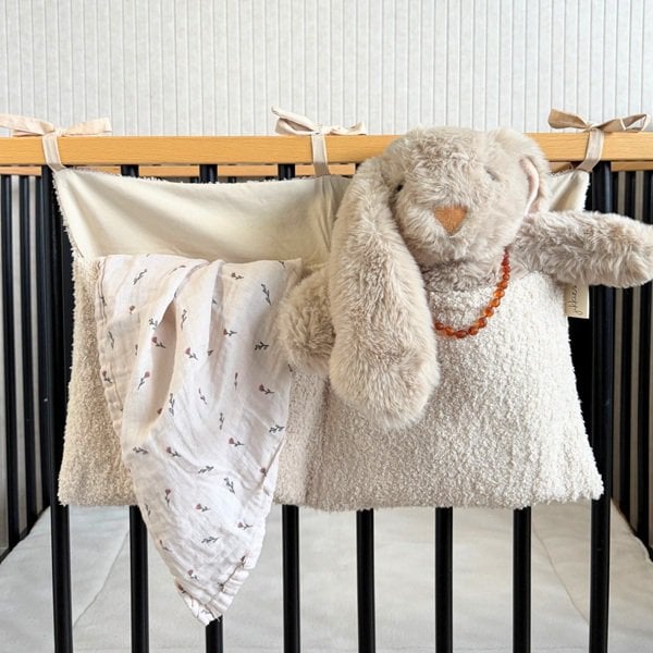 Opbergzak - Boxzak - Teddy stof - Extra Groot - Beige