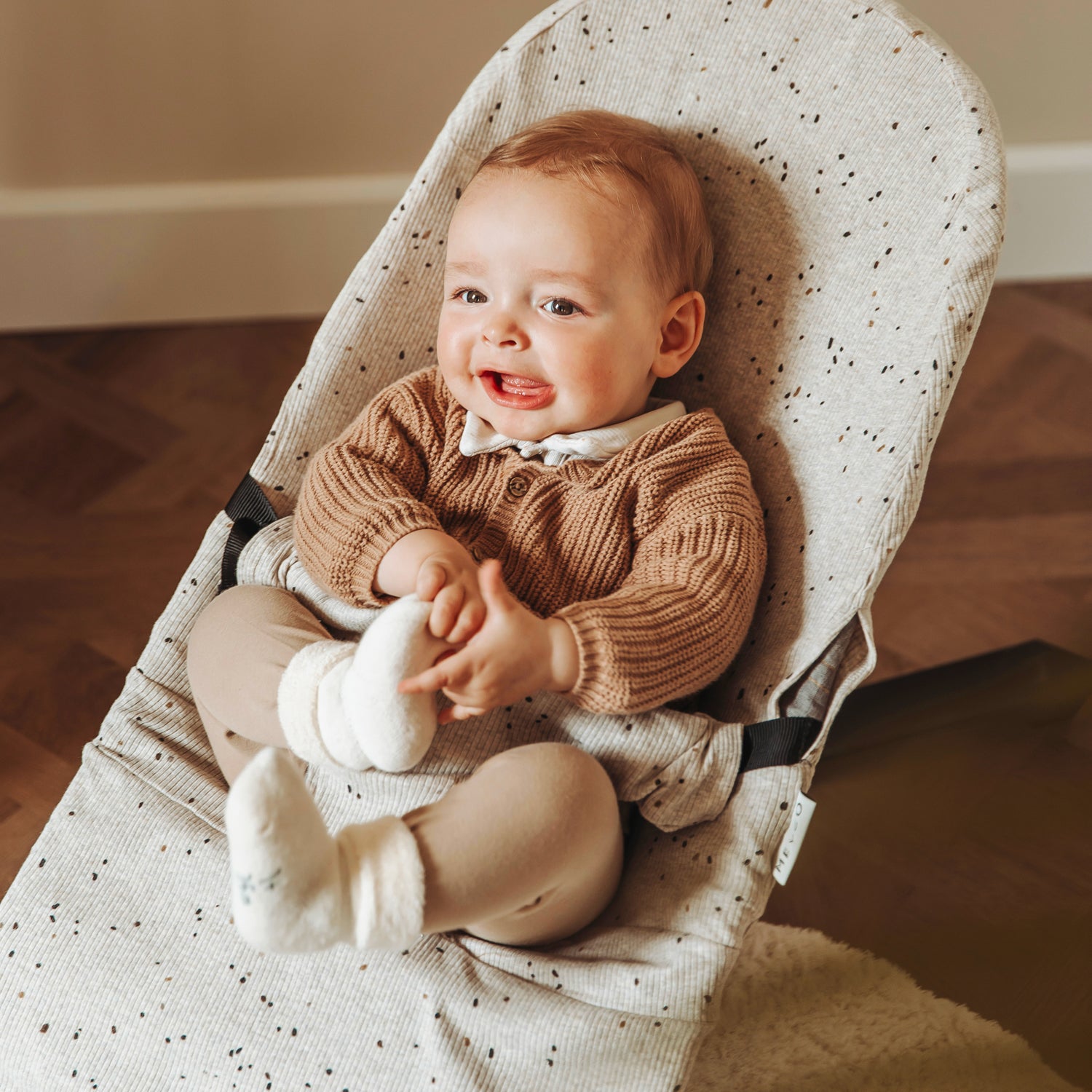 Wipstoelhoes Rib Mini spot Sand Melange