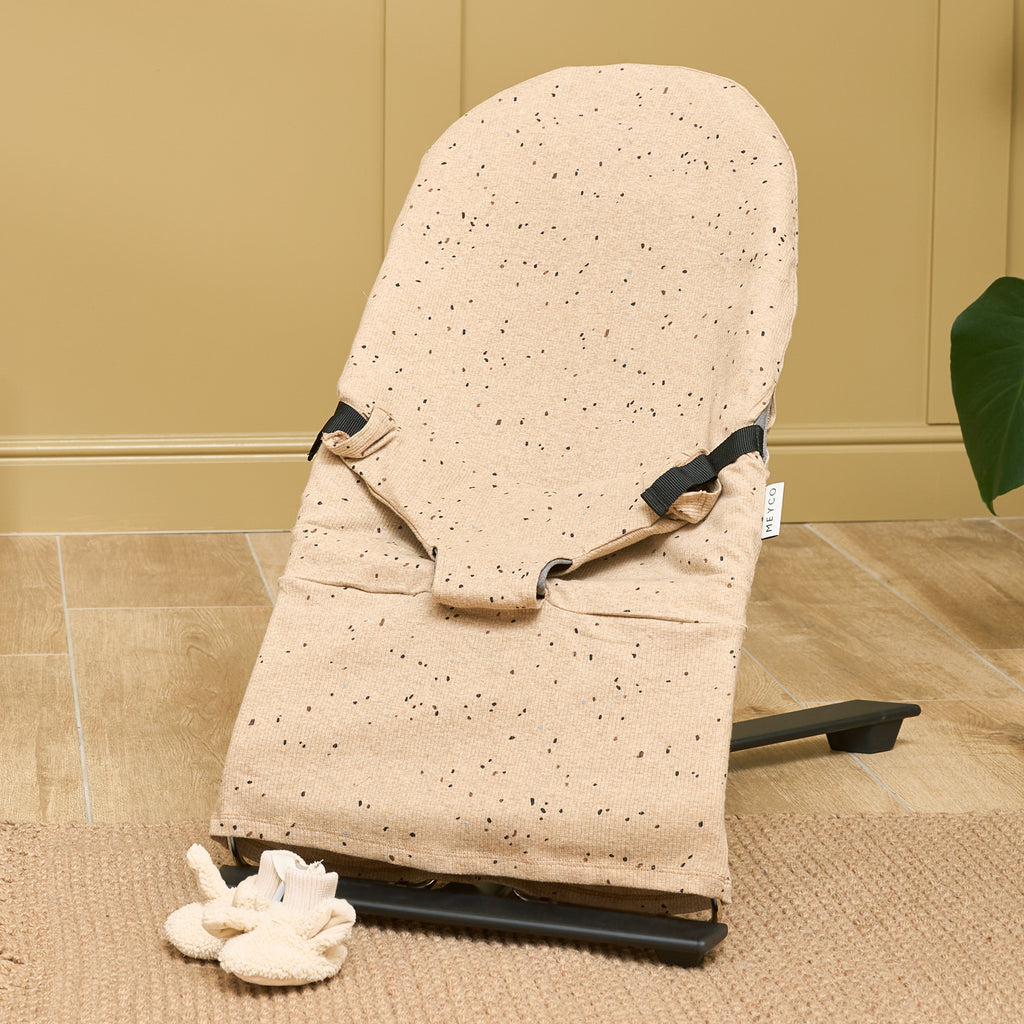 Wipstoelhoes Rib Mini spot Toffee Melange one size