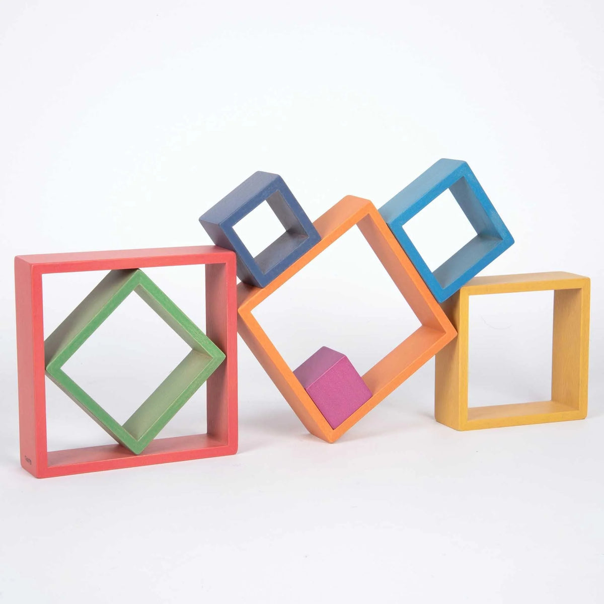 Tickit Regenboog Houten Architect Vierkanten